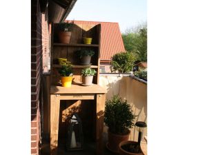 Regaltisch Fichte braun lasiert 80x51x160/74